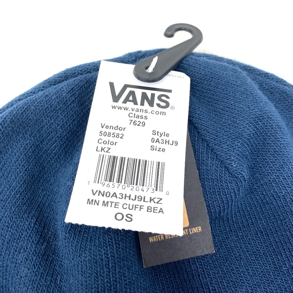 VANS MTE Cuff Beanie Men’s Blue Knit Hat One Size VN0A3HJ9LKZ - Picture 4 of 4